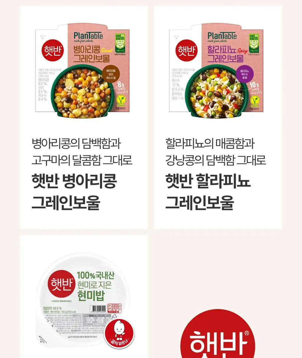 햇반 발아현미밥 작은공기 130G*36개 [1박스] 상세페이지 24
